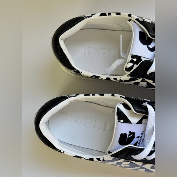 KARL LAGERFELD PARIS Cate Logo Platform Sneakers - Picture 10 of 11